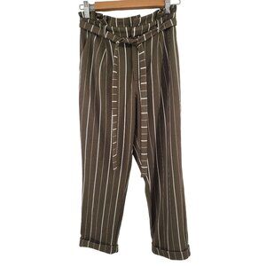 No Boundaries Womens Striped Paperbag Waist Pants S